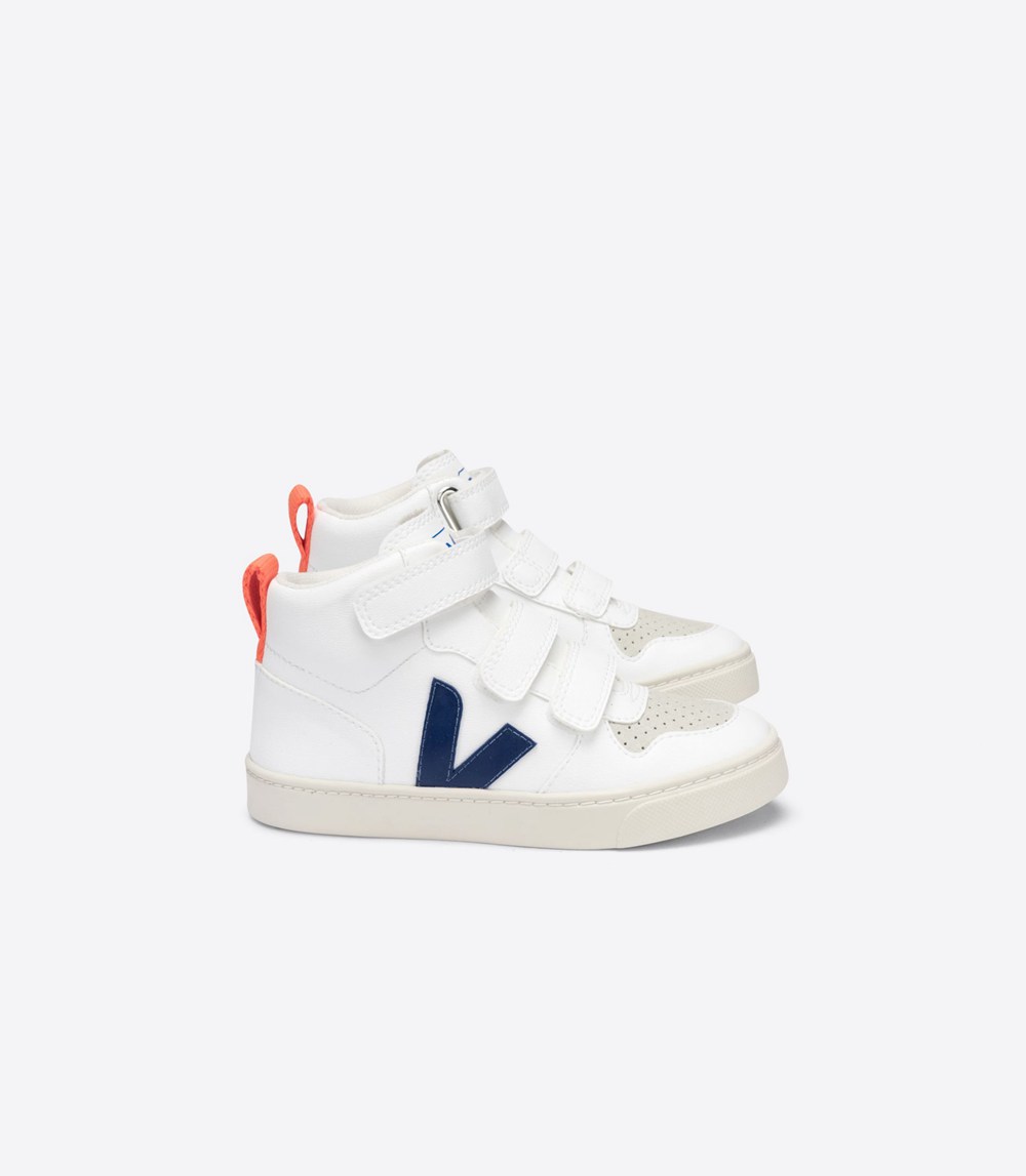 Tenis Veja Niños - V-10 Mid Cwl - Blancos - 291PNBZUF